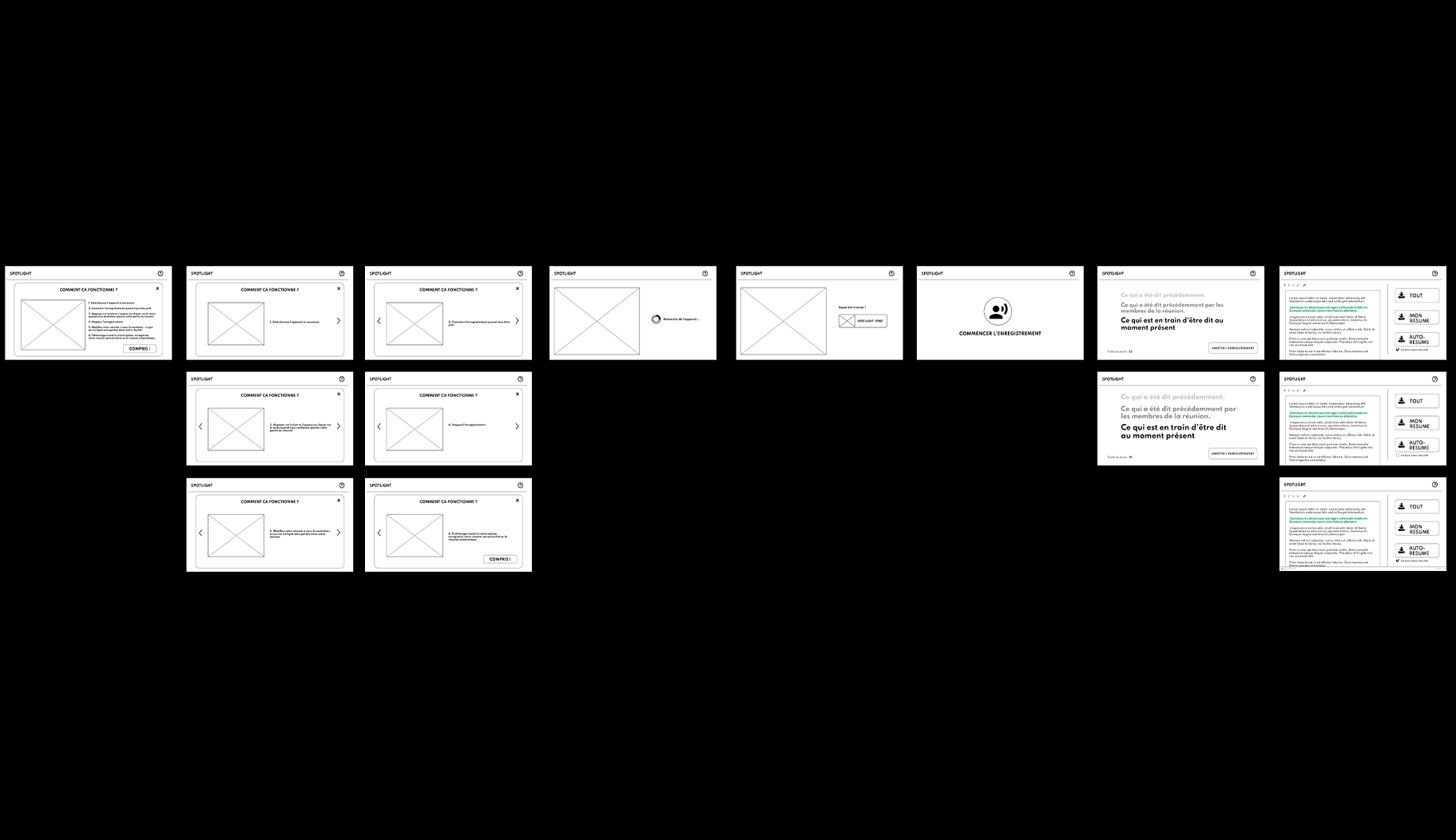 Initial Wireframes